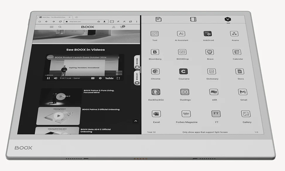 کتابخوان اونیکس مدل BOOX Note Max کاربردی