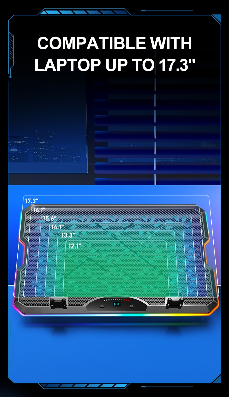 سازگاری تا لپ تاپ های 17.3 اینچ پایه f15