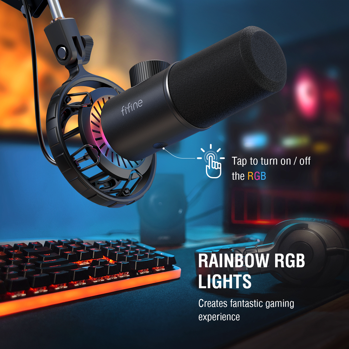 نورپردازی rgb میکروفون T658