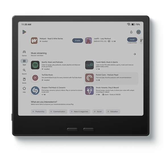 سیستم عامل BOOX Go Color 7 Gen 2
