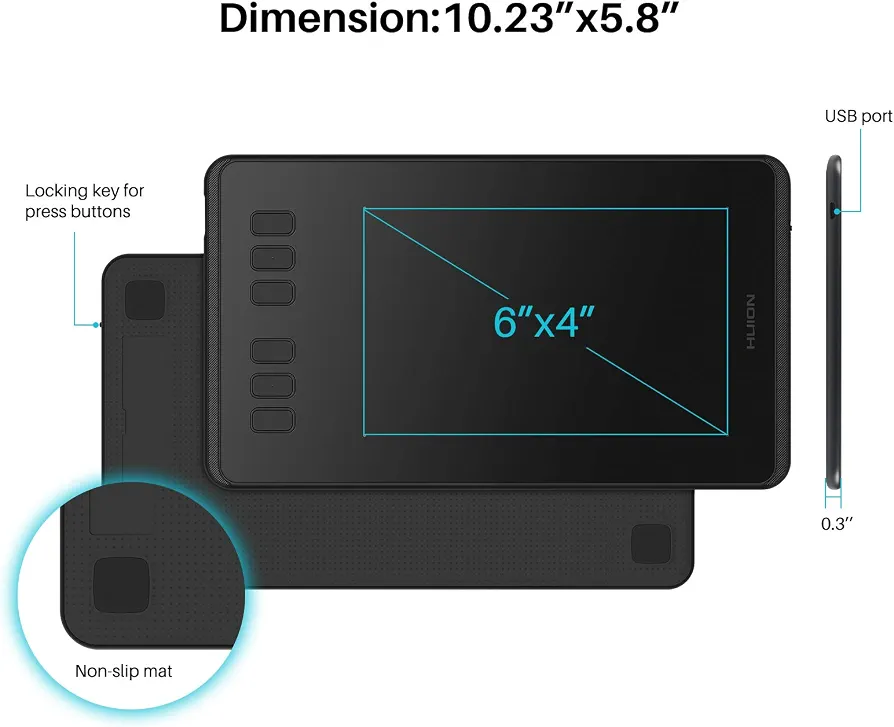 ابعاد تبلت گرافیکی h640p