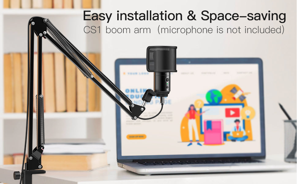 نصب سریع پایه بازویی میکروفون FIFINE CS1